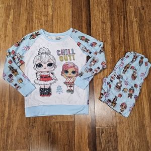 LOL Surprise 2 piece Pajama Set Sz L for Christmas